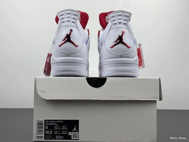 Bmlin Shoes Red Elegant Retro Jordan 4 Metallic CT8527- 3958 1029